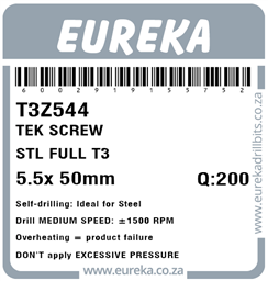 T3Z544 - Tek Screw Steel Full -T3Z544_Label_T